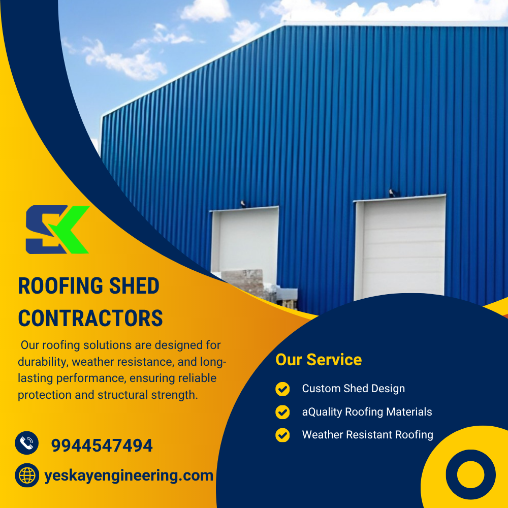 Roofing Shed Contractor in Coimbatore