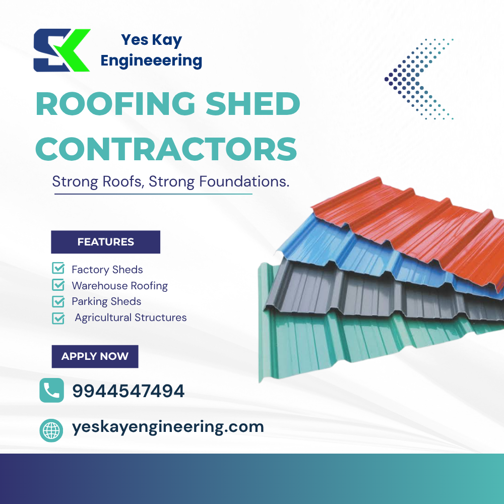 Industrial Roofing Shed Contractors in Coimbator