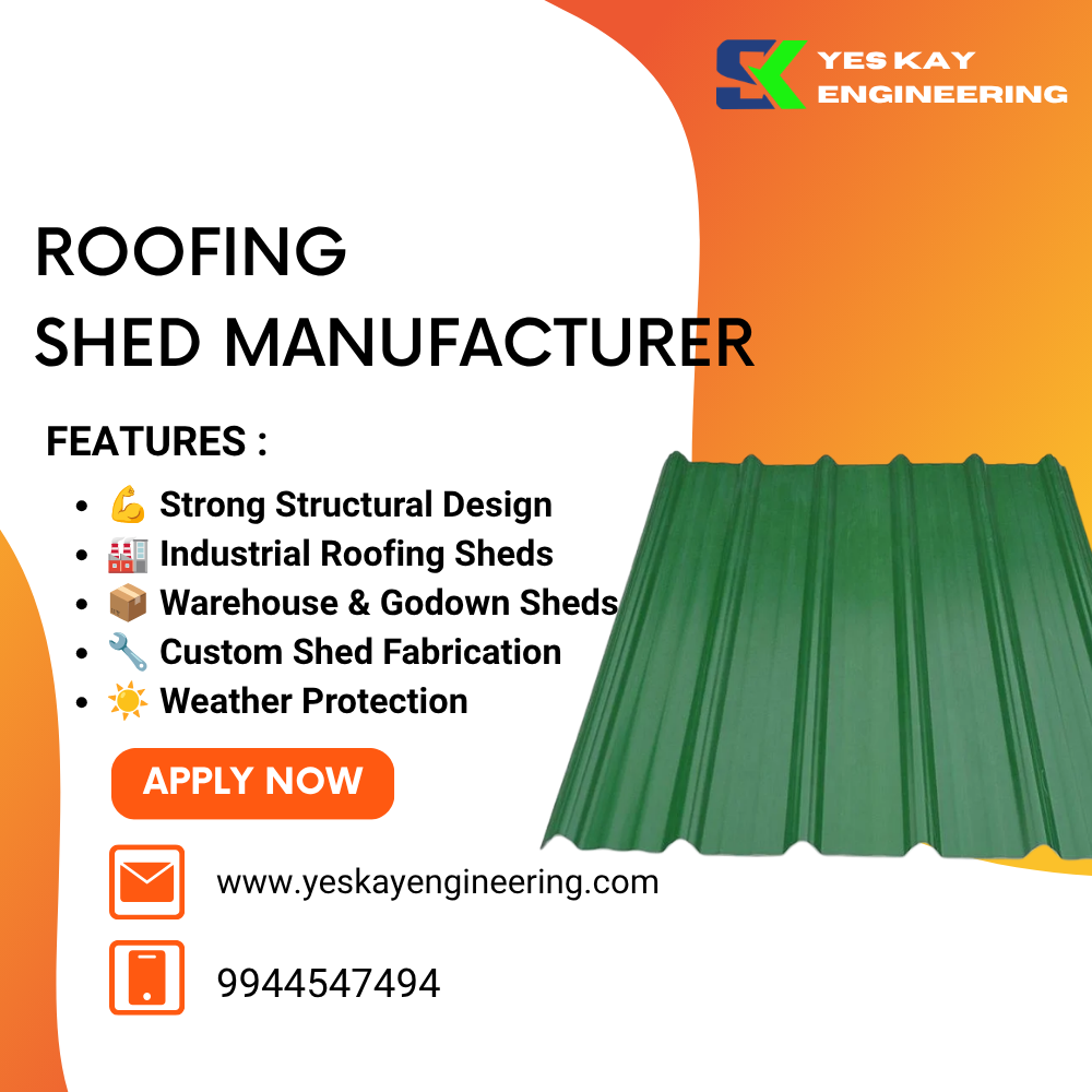 Roofing Shed Fabrication in Coimbatore